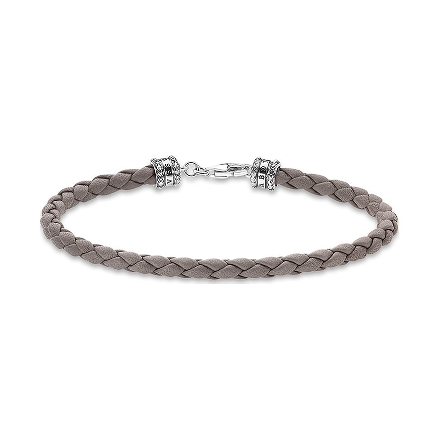 

Thomas Sabo Bracelet Rebel at heart A2011-682-5-L19 925 Argent, Cuir