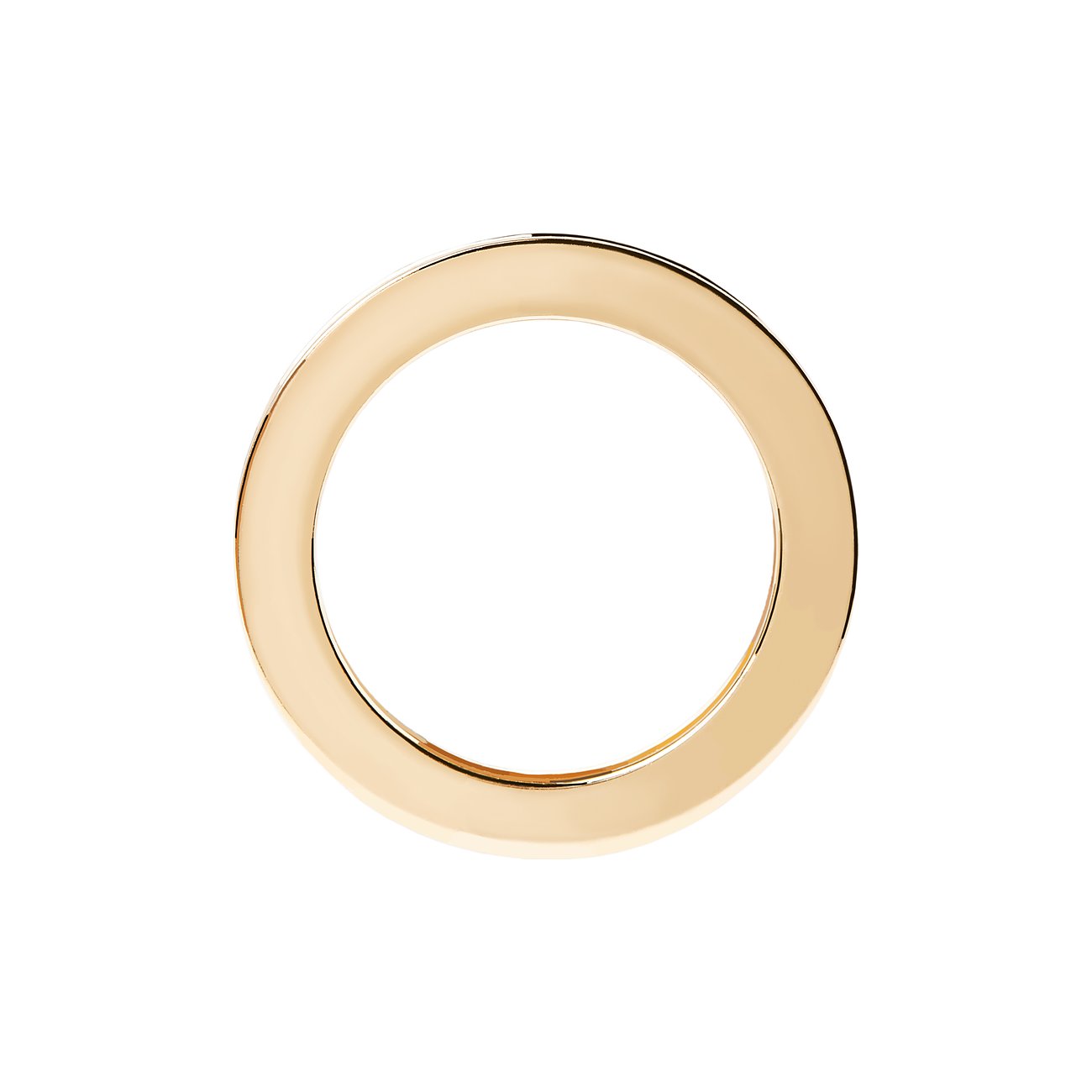 PdPaola Ring aus 925er Silber mit goldener Beschichtung und glänzender Oberfläche in runder Form.