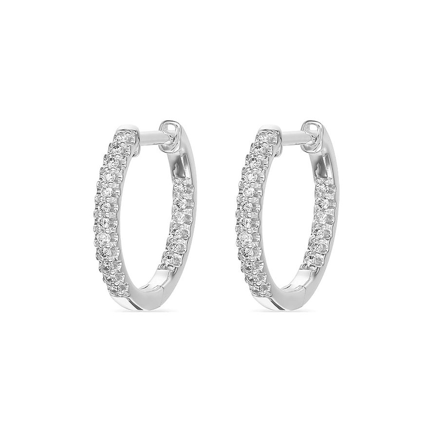 CHRIST Ohrringe aus 585 Weißgold mit Diamanten.