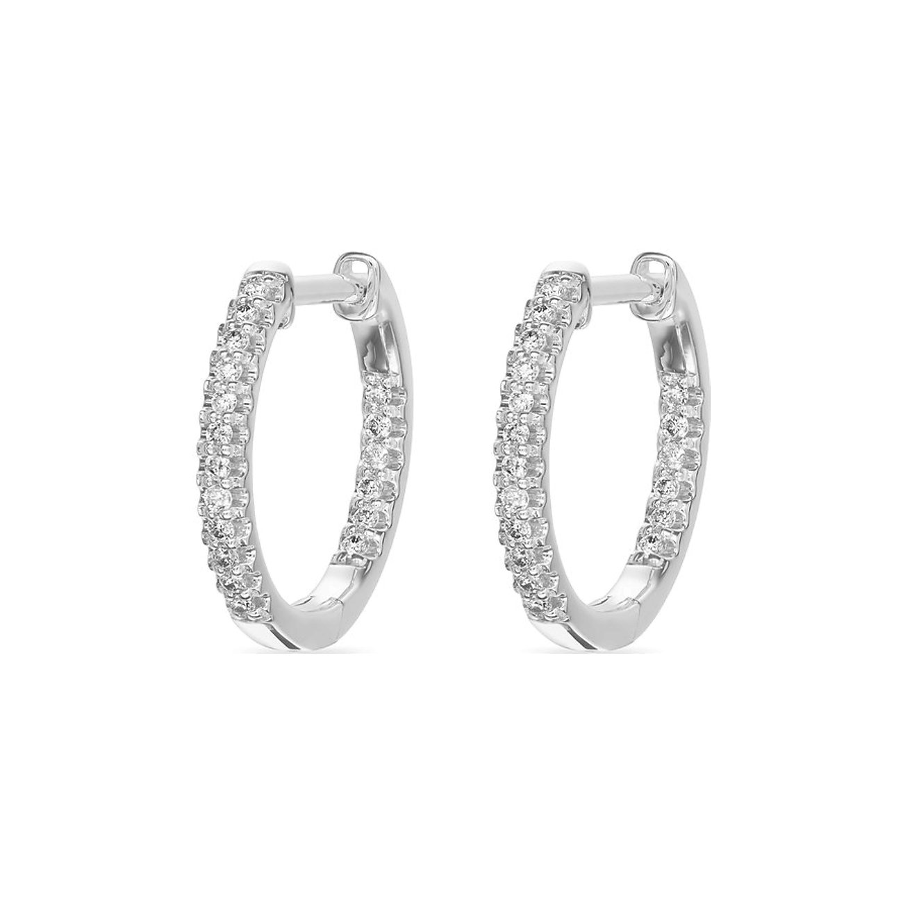 CHRIST Ohrringe aus 585 Weißgold mit Diamanten.