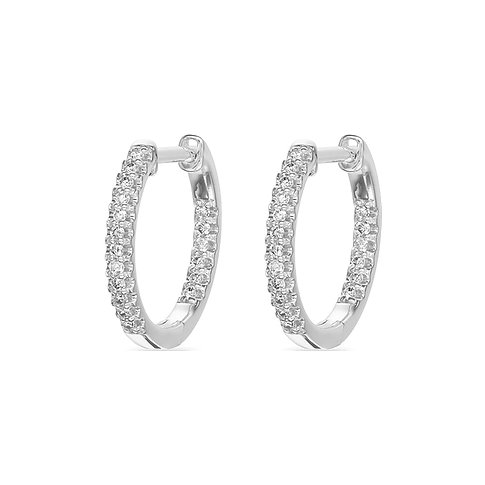 CHRIST Ohrringe aus 585 Weißgold mit Diamanten.