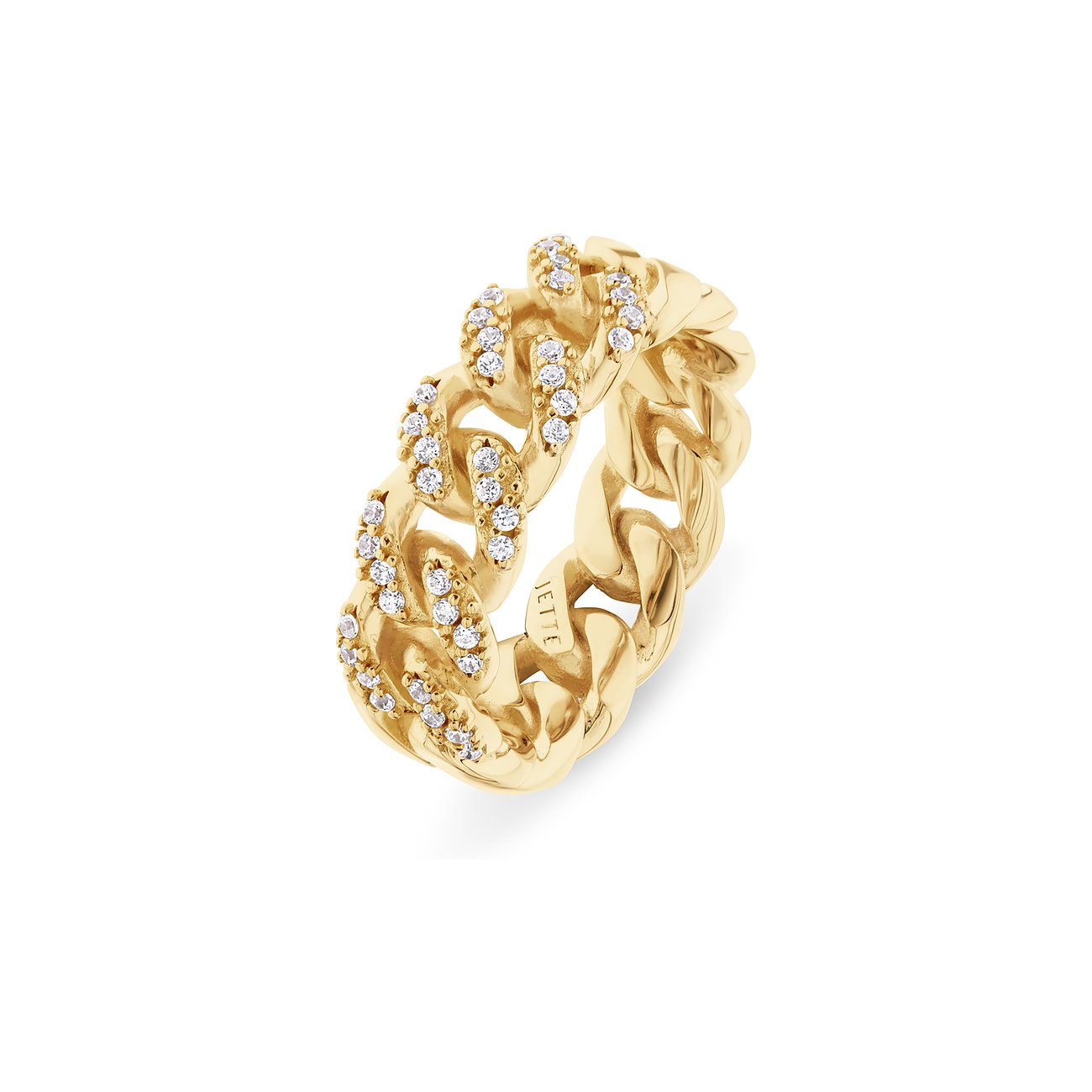 JETTE Damenring GLITTER CHAIN