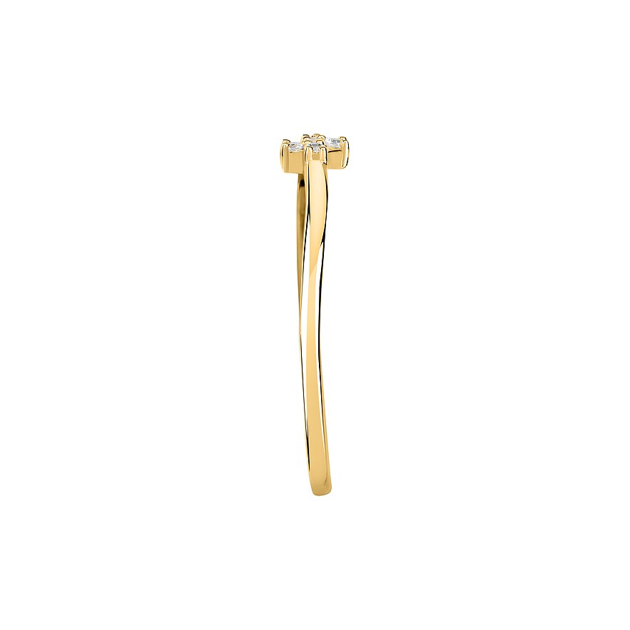 Thumbnail - Live Diamond Damenring LDY005108018 375er Gelbgold, recycelt