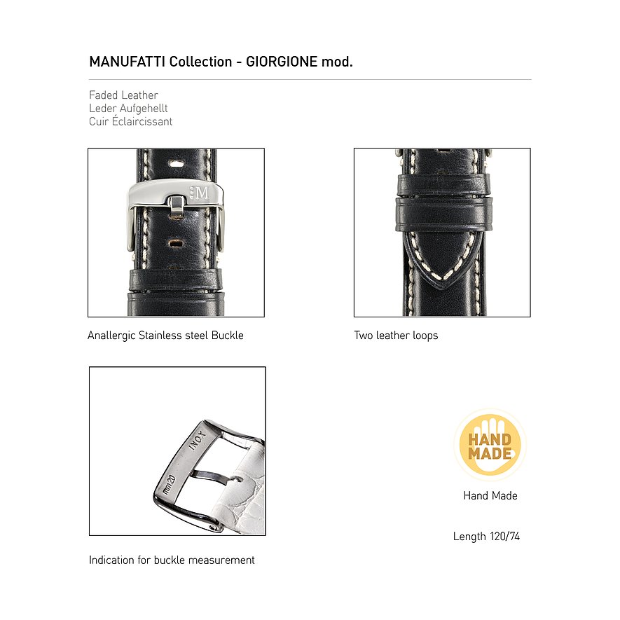 Morellato Morellato Lederband Manufatti Giorgione A01X4272B12019CR18