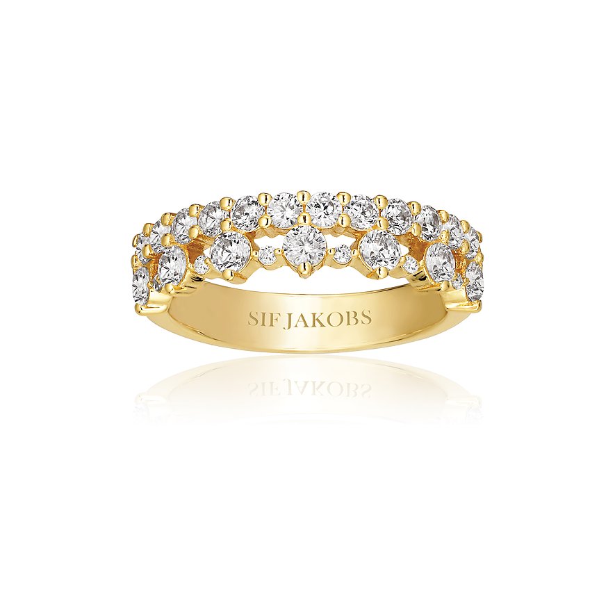 Sif Jakobs Jewellery Damenring, Damen, 925er Silber, gold, Größe: 58