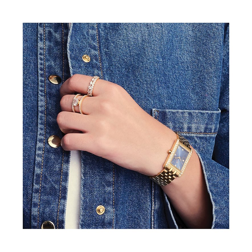 Sif Jakobs Jewellery Ringe aus 925er Silber, mit weißen Steinen besetzt.