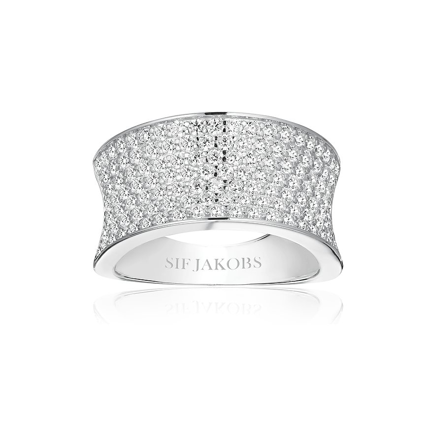 Sif Jakobs Jewellery Damenring, Damen, 925er Silber, silber, Größe: 54