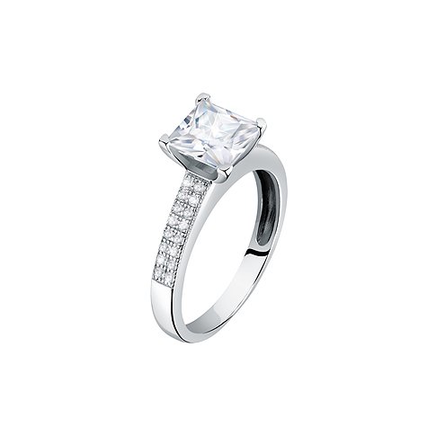 CHRIST Ring aus 925er recyceltem Silber mit Zirkonia.