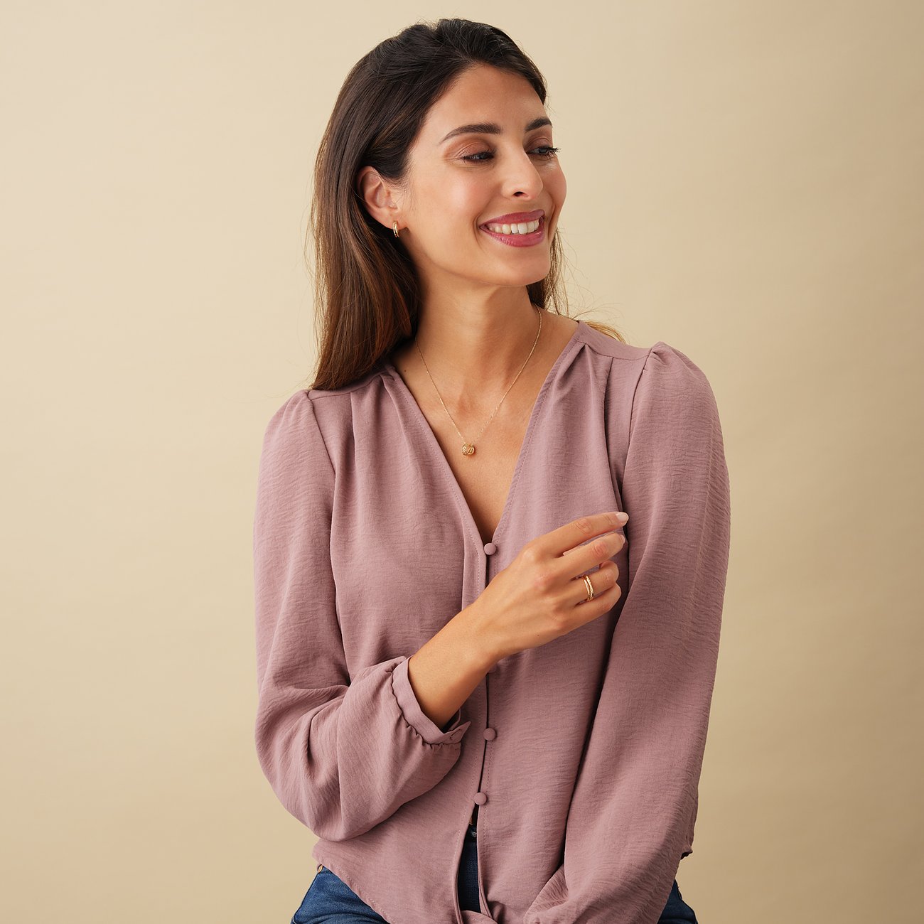 CHRIST Ring aus 585 Gelbgold mit zwei schmalen Ringen.