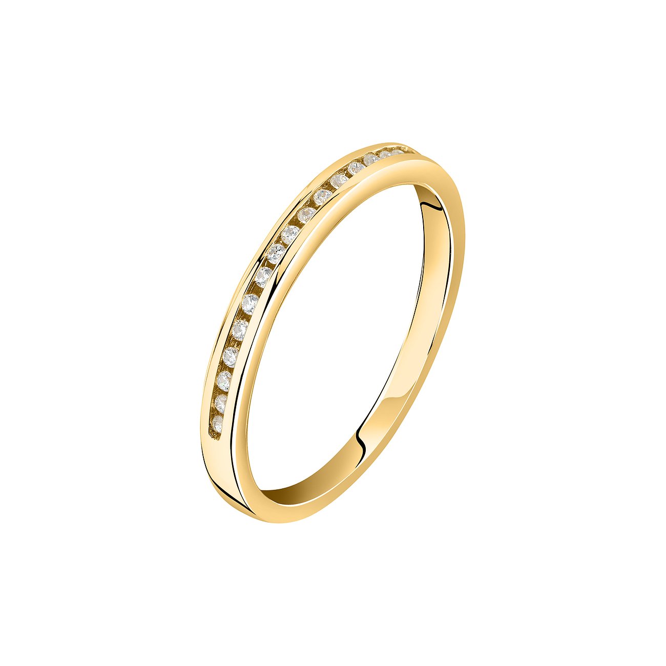 CHRIST Ring aus 585 Gelbgold mit Diamanten.