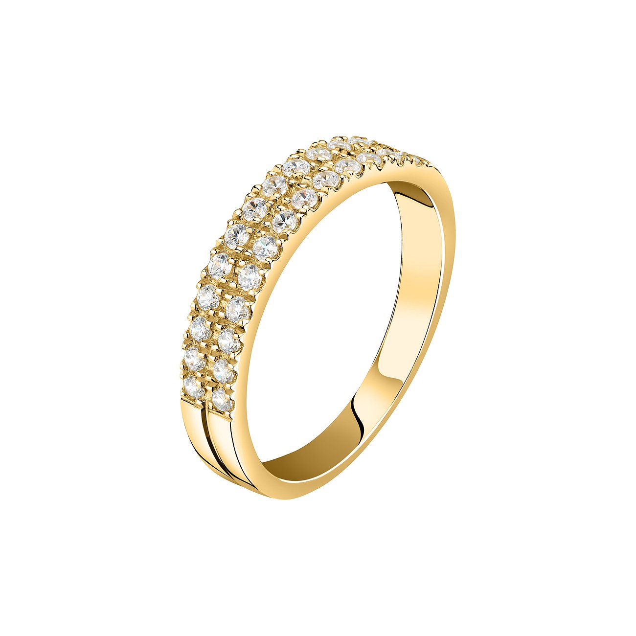 CHRIST Ring aus 585 Gelbgold mit Diamanten.
