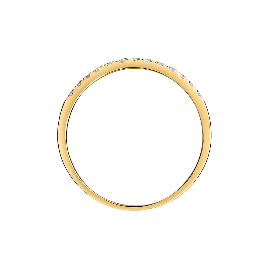 CHRIST Ring aus 585 Gelbgold mit Diamanten.