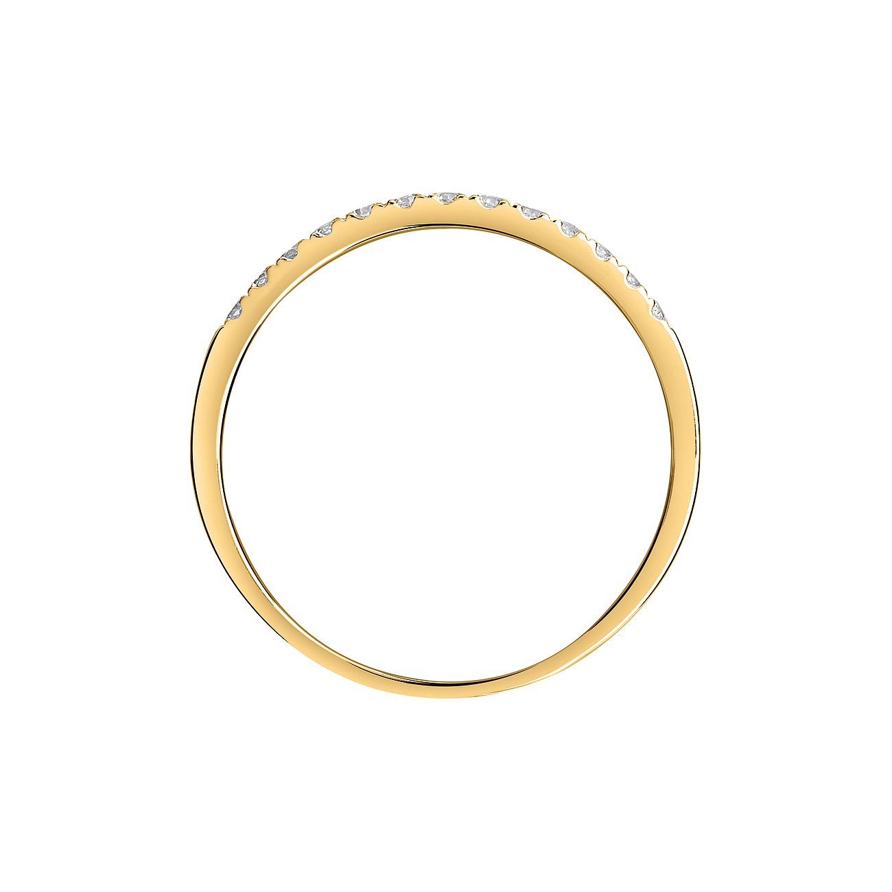 CHRIST Ring aus 585 Gelbgold mit Diamanten.