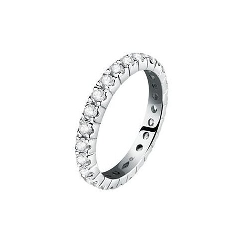 CHRIST Eternity Ring aus 585er Weißgold mit durchgängiger Reihe funkelnder Diamanten