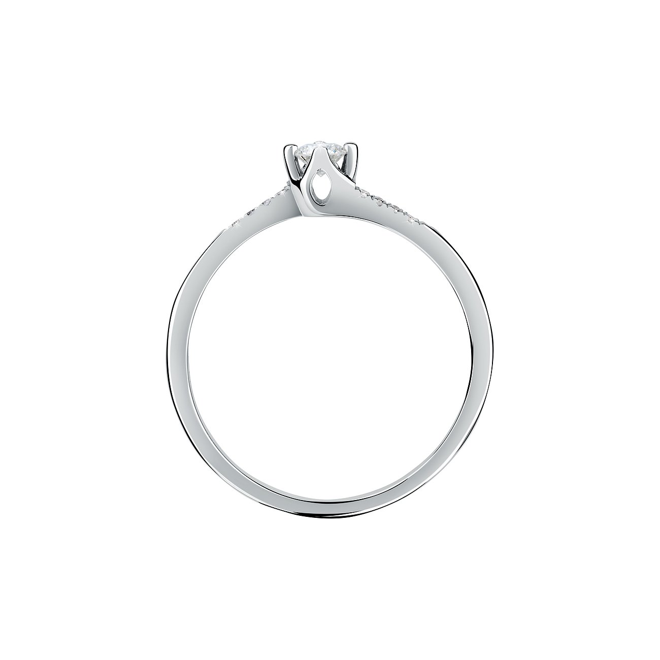 CHRIST Ring aus 585 Weißgold mit Diamanten.