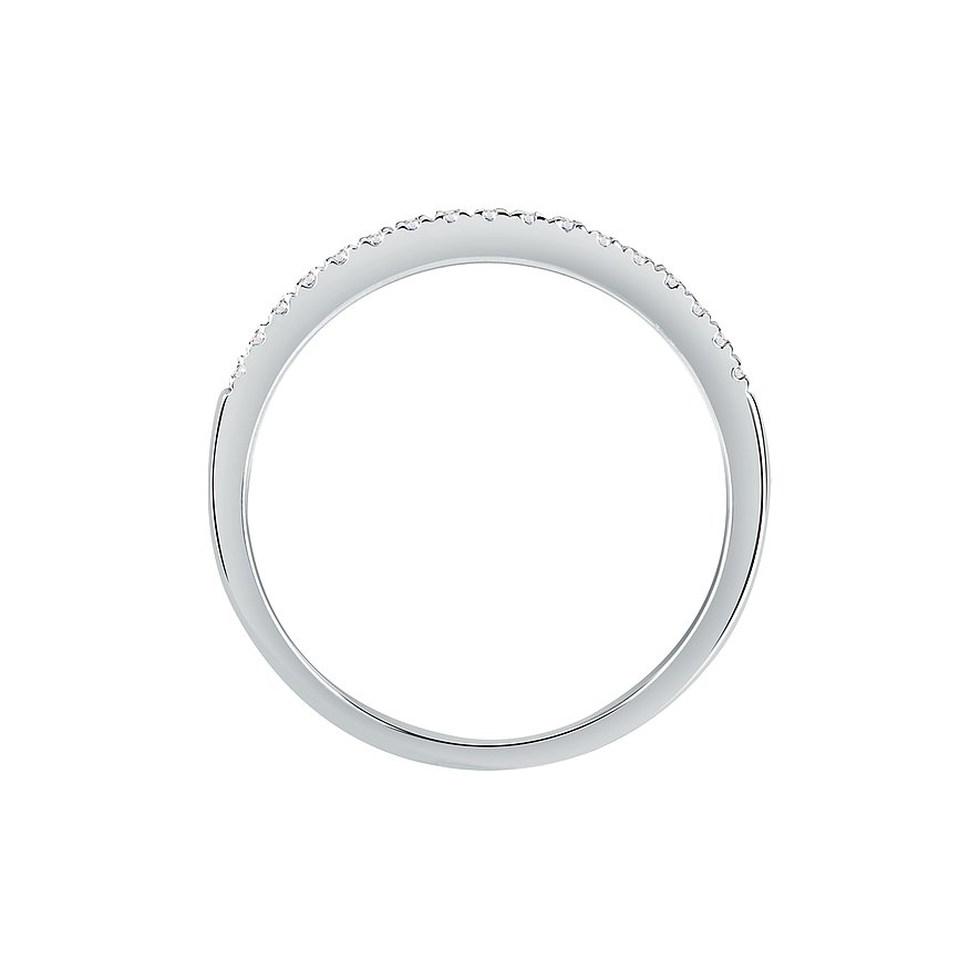 CHRIST Ring aus 585 Weißgold mit Diamanten.