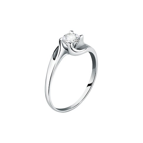 CHRIST Ring aus 750 Weißgold mit Diamant.