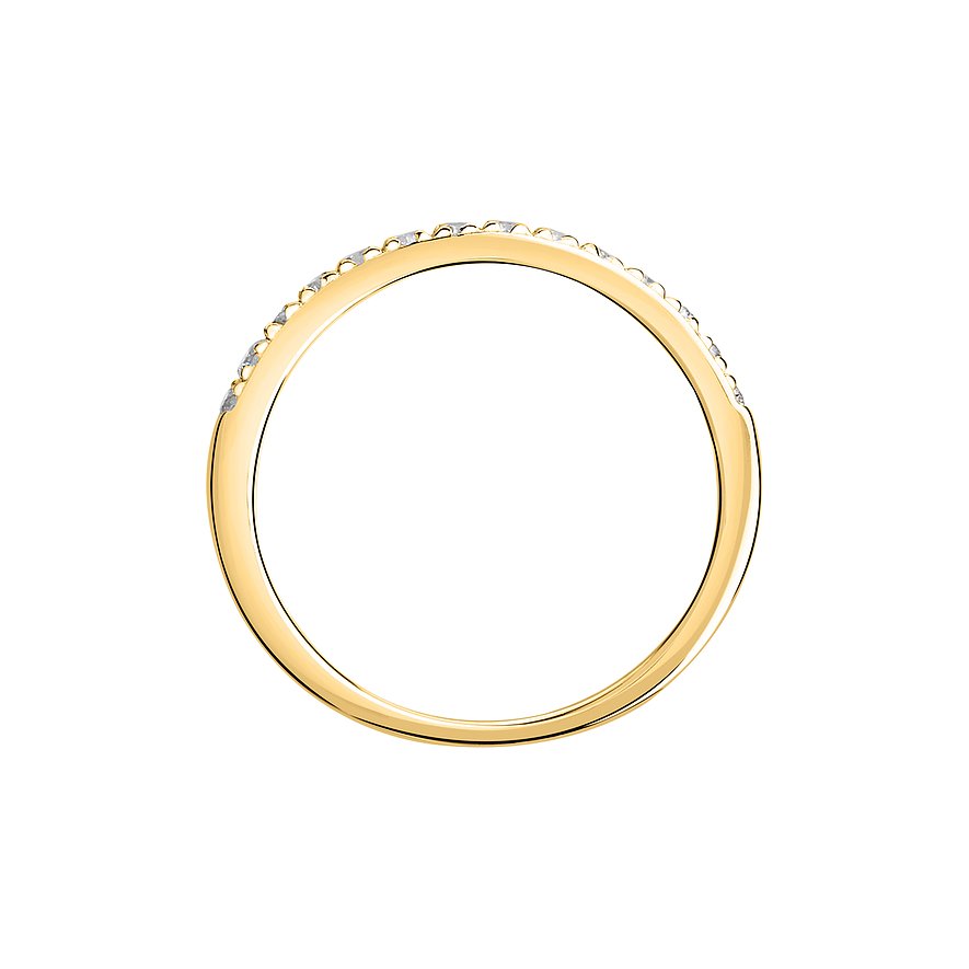 CHRIST Ring aus 585 Gelbgold mit Diamanten.