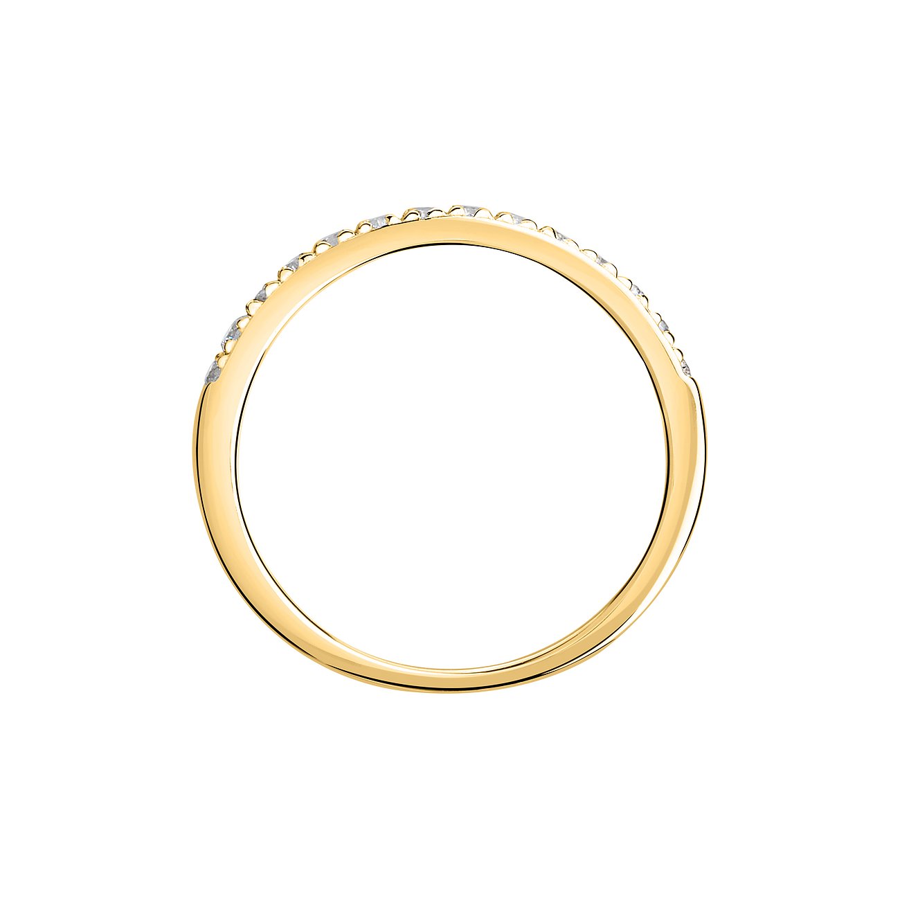CHRIST Ring aus 585 Gelbgold mit Diamanten.