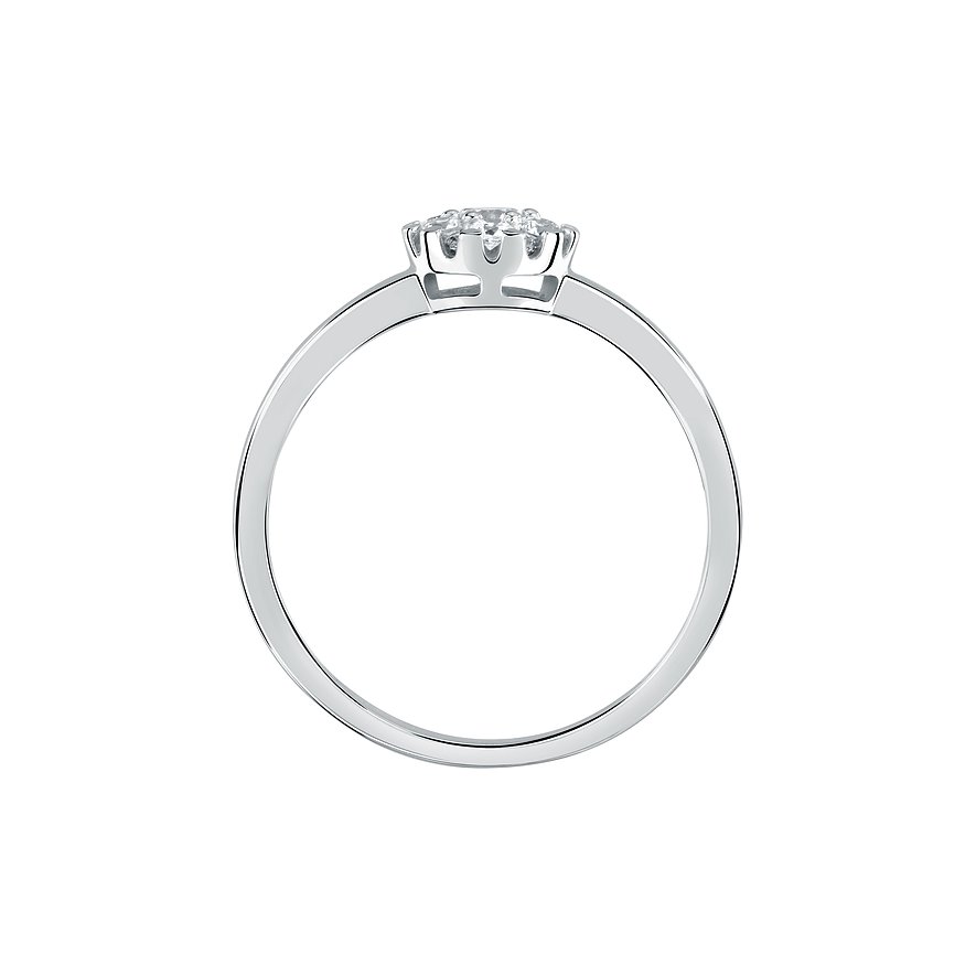CHRIST Ring aus 585 Weißgold mit Diamanten.