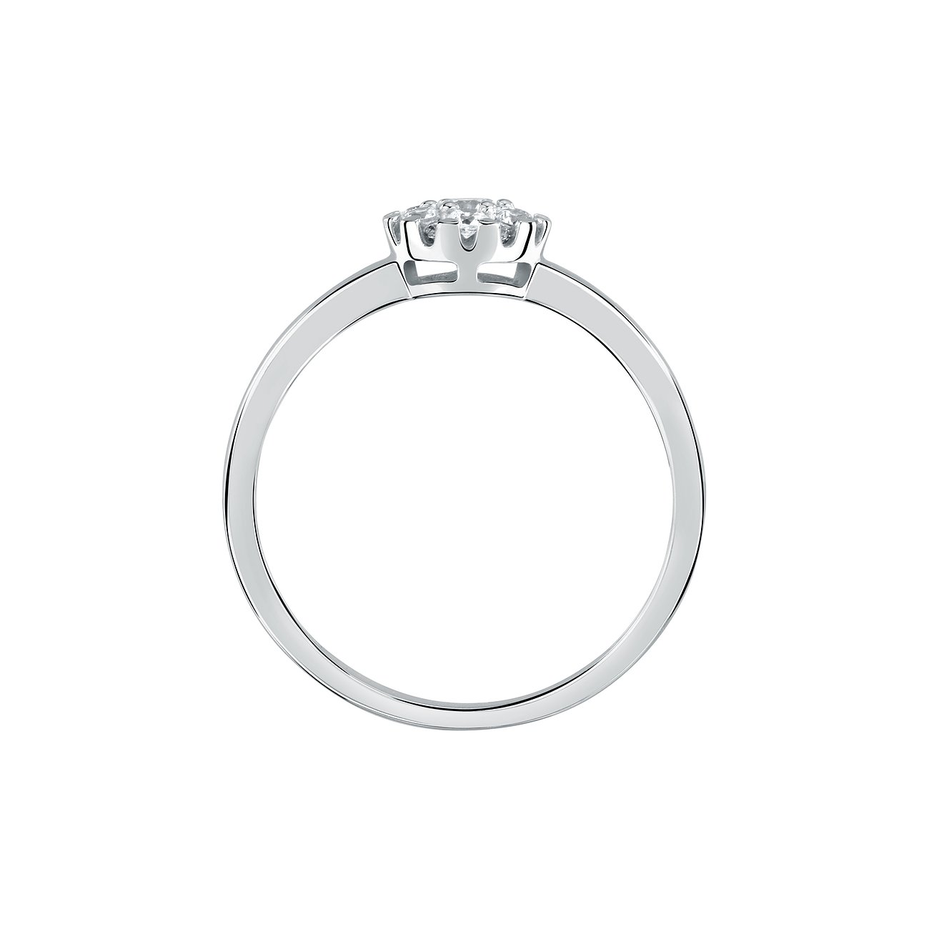 CHRIST Ring aus 585 Weißgold mit Diamanten.