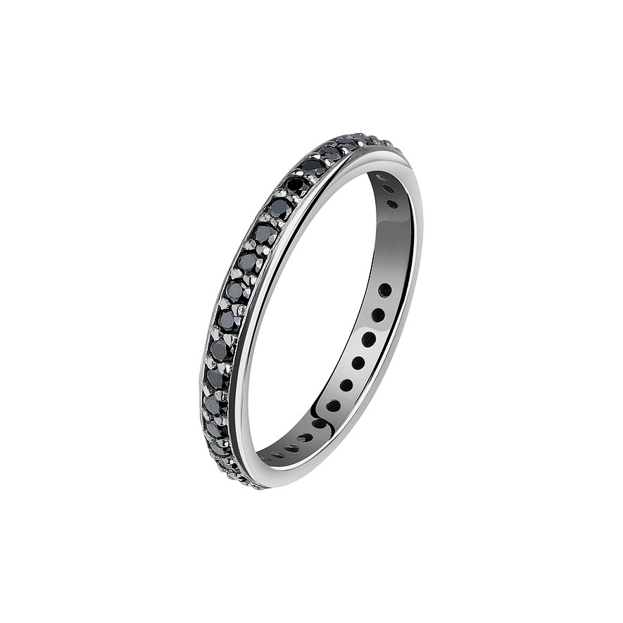 CHRIST Herrenring, Zirkonia, Herren, 925er Silber, recycelt, silber, Größe: 61
