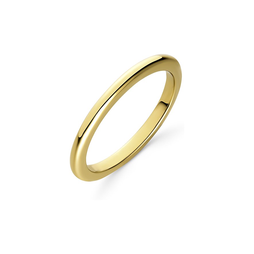 FAVS Damenring, Damen, 925er Silber, gold, Größe: 56
