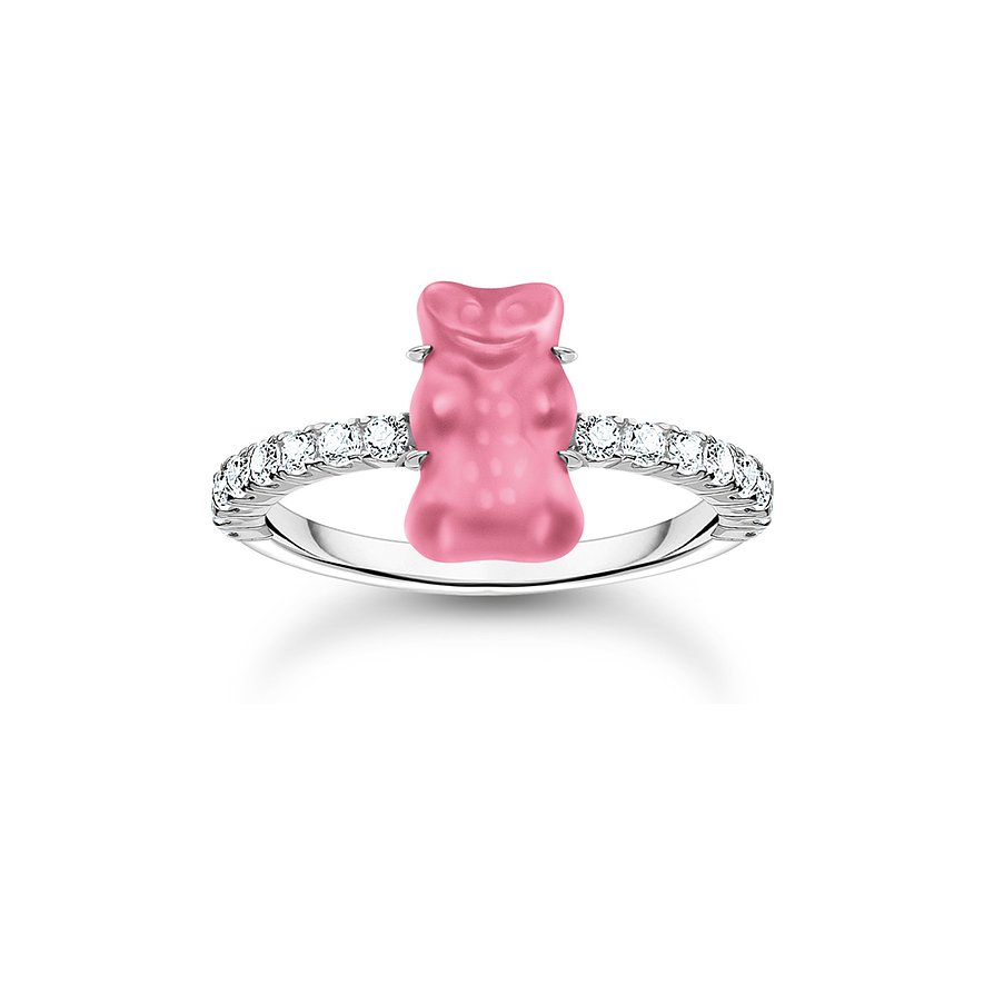 Thomas Sabo Damenring Charming, Zirkonia, Damen, 925er Silber, silber, Größe: 54