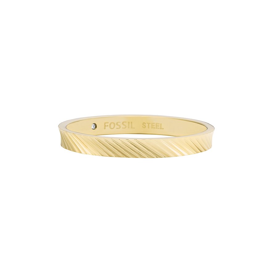 Fossil Damenring HARLOW, Damen, Edelstahl, gold, Größe: 47