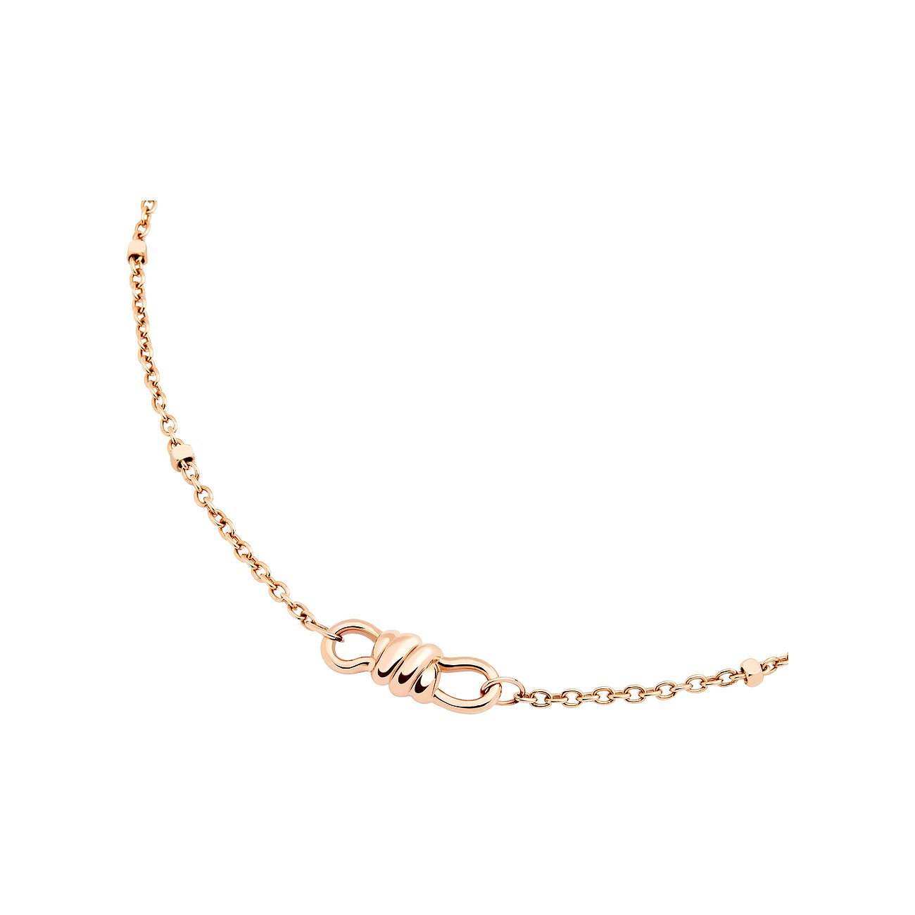DoDo armband in 9 karaat roségoud met een centraal element.