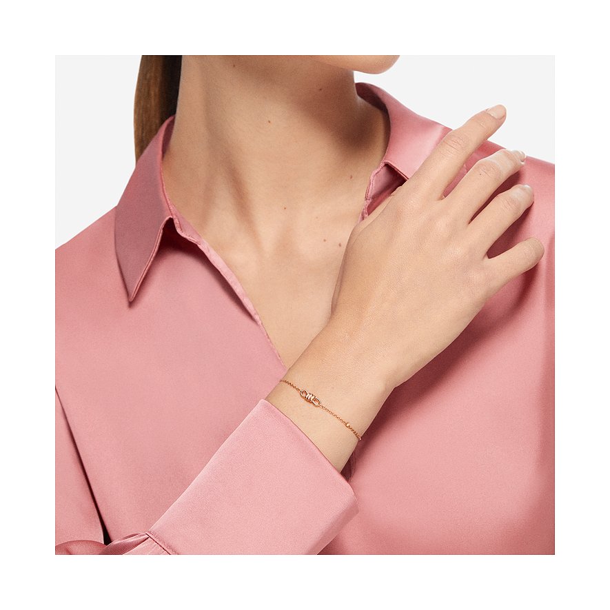 DoDo Armband aus 375 Roségold mit einem geknoteten Anhänger.