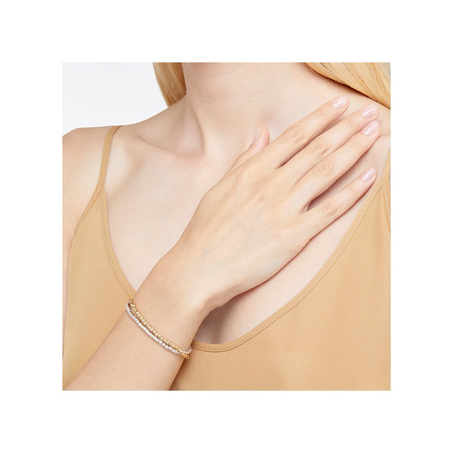 DoDo Armband aus 925er Silber und Edelstahl, bicolor.