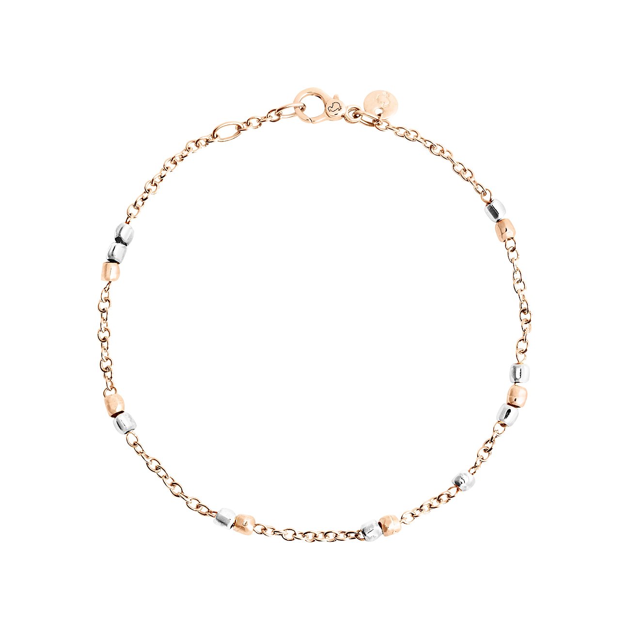 DoDo Armband aus 375 Roségold und 925 Silber mit Perlen.