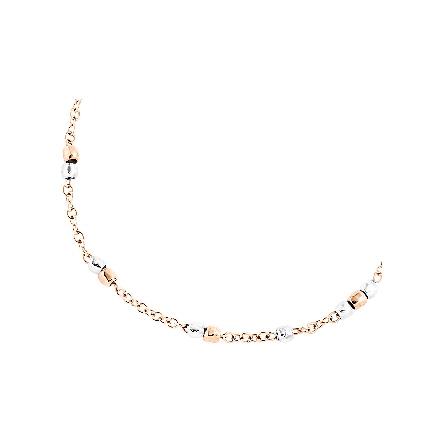 DoDo Armband aus 375 Roségold und 925 Silber mit abwechselnden Kugeln.
