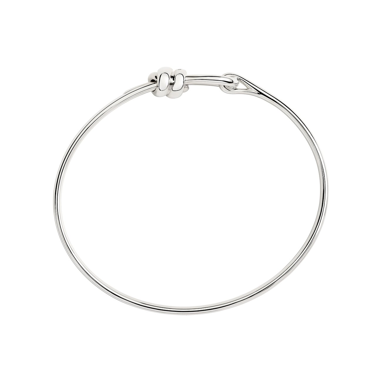 DoDo Armband aus 925er Silber mit dekorativem Knotenverschluss.