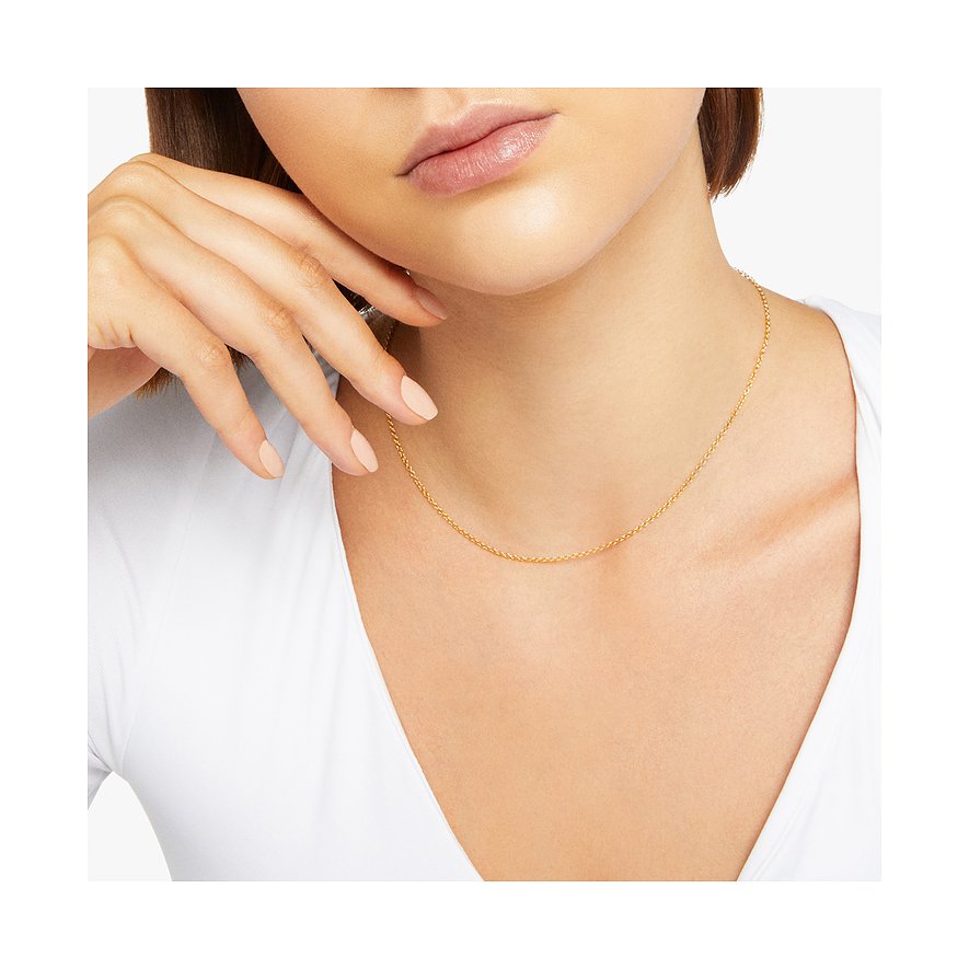 DoDo Damen-Halskette aus 750 Gelbgold mit feiner Kette.