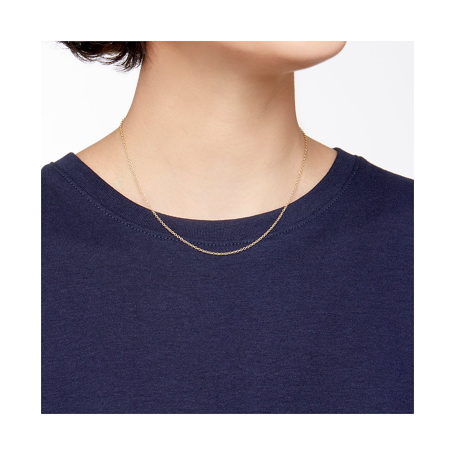DoDo Halsschmuck aus 750 Gelbgold, feingliedrige Kette.