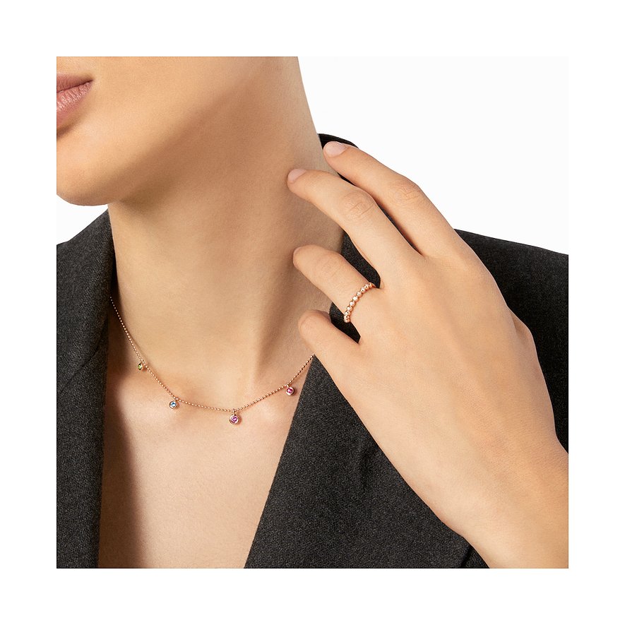 DoDo Ring aus 375 Roségold mit Diamanten.