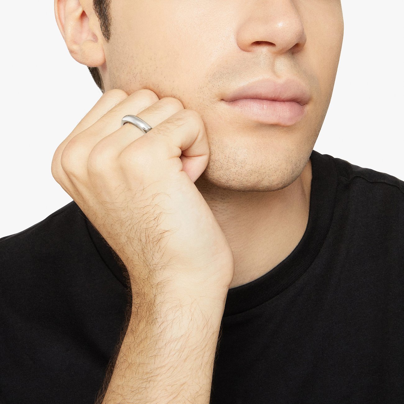 DoDo Ring aus 925er Silber, schlichtes Design.