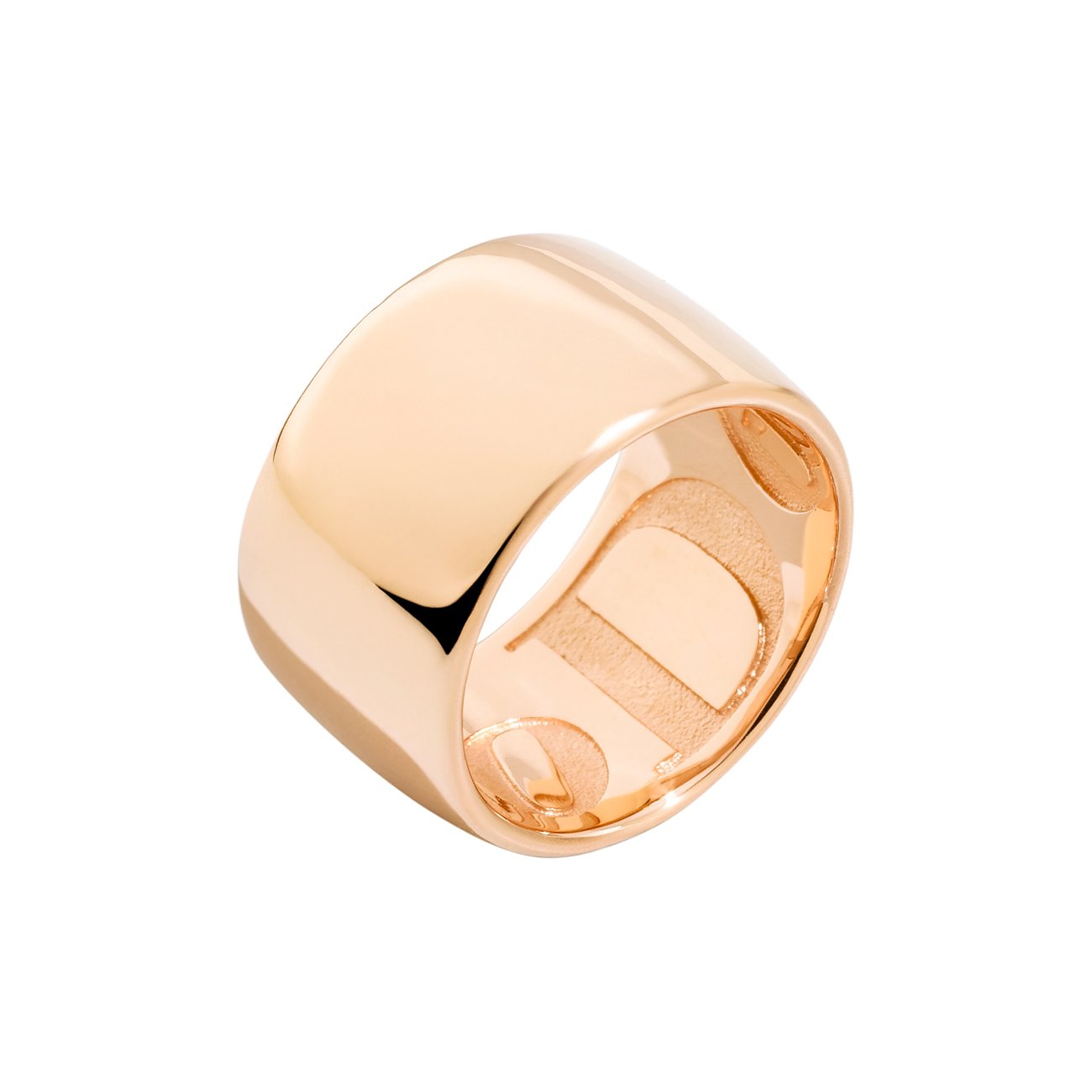 DoDo Ring aus 375 Roségold mit eingraviertem Logo.