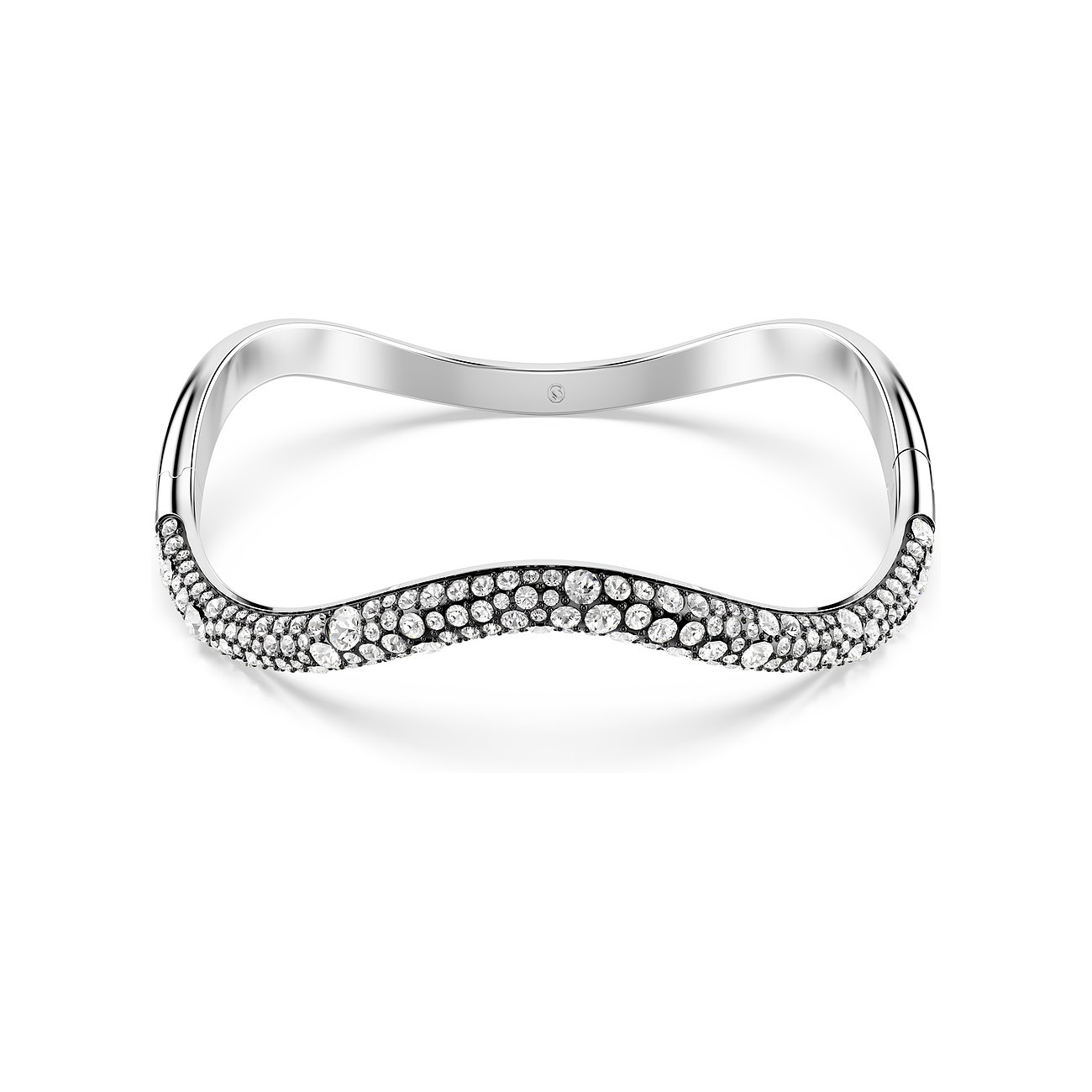 Swarovski Armband aus Metall mit Kristallen, wellenförmiges Design.
