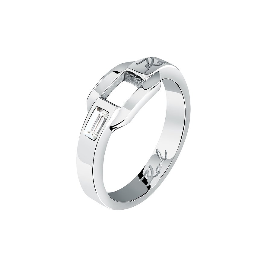 Karl Lagerfeld Damenring, Kristall, Damen, Edelstahl, silber, Größe: 56
