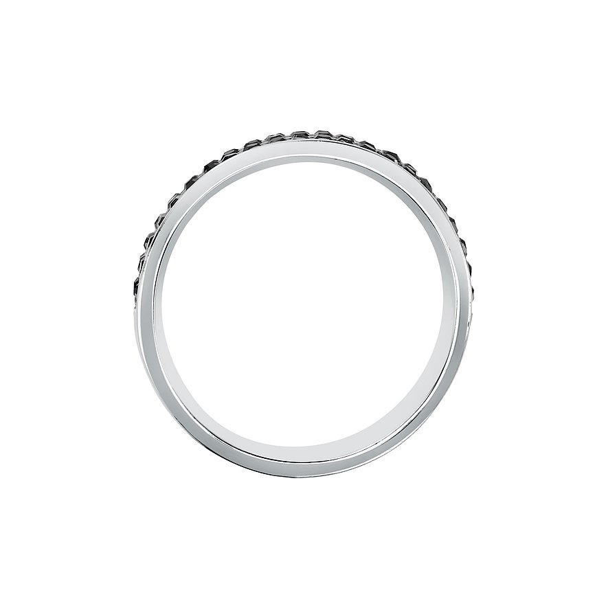 Karl Lagerfeld Ring aus Edelstahl mit Kristallen.