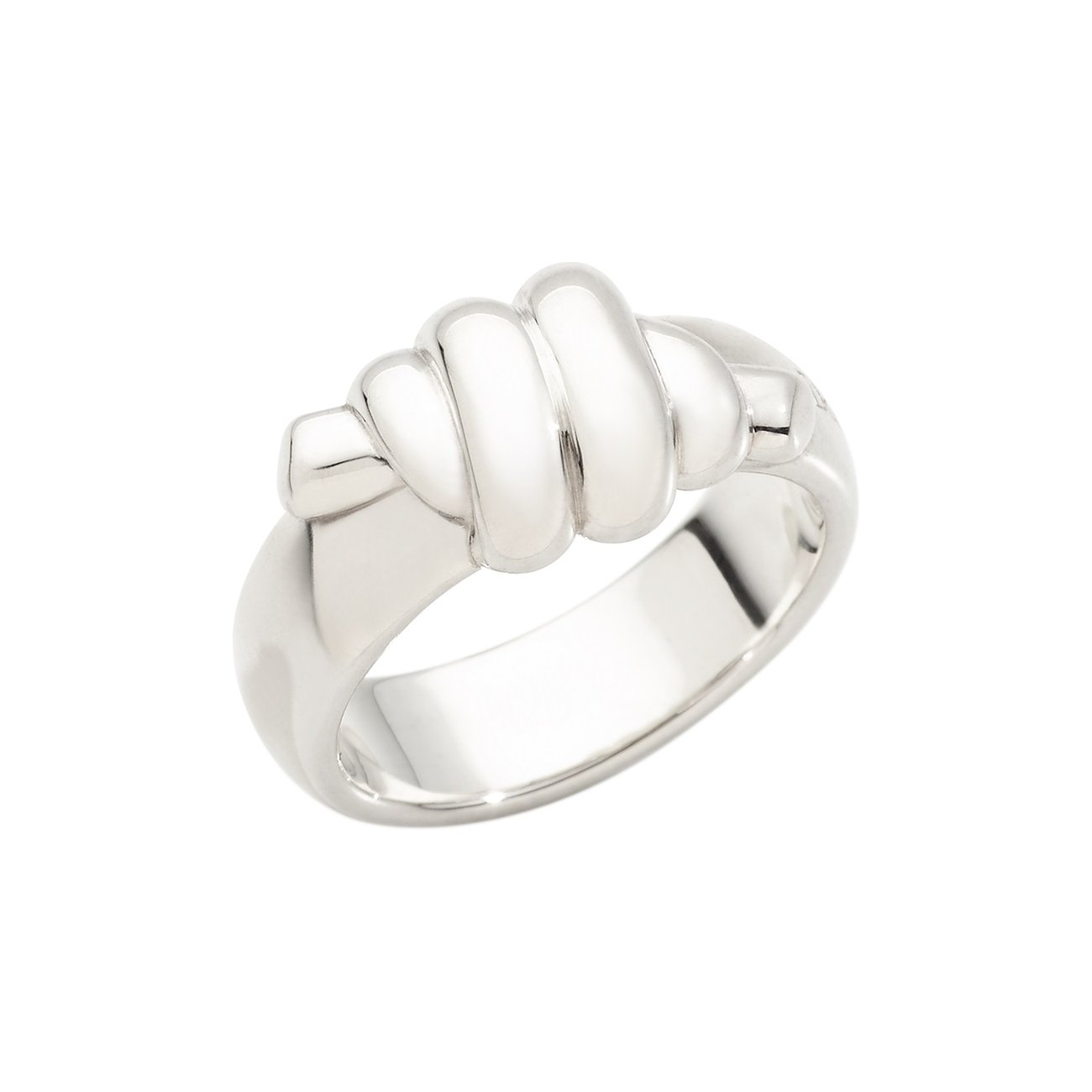 DoDo Ring aus 925er Silber mit geschwungenem Design.