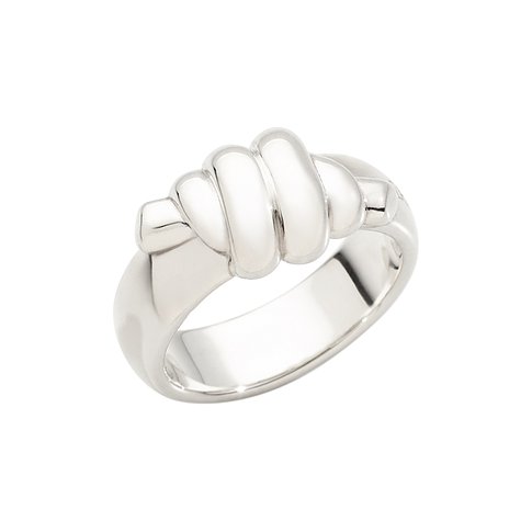 DoDo Ring aus 925er Silber mit geschwungenem Design.