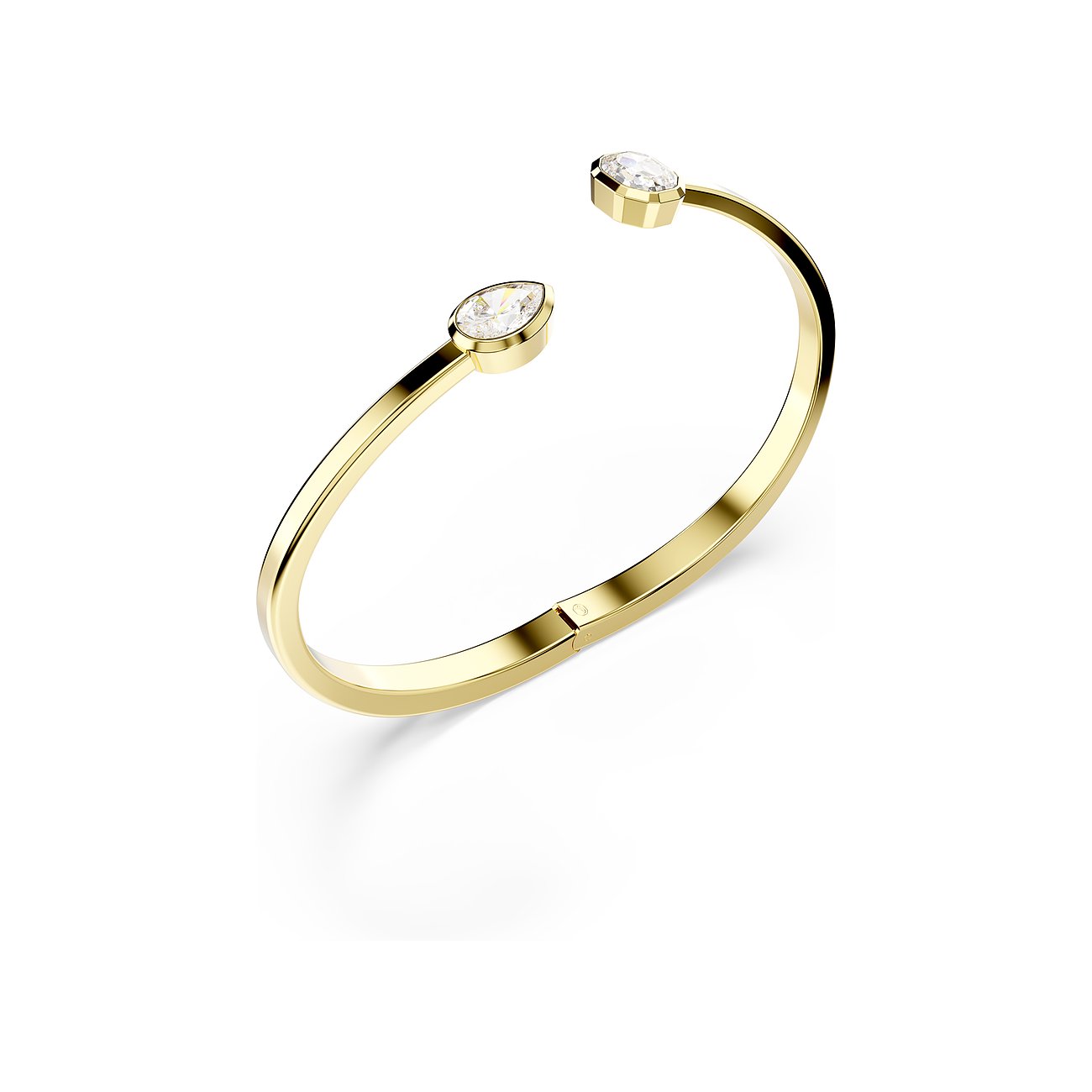 Swarovski Armband aus Metall mit Kristallen, goldfarben.