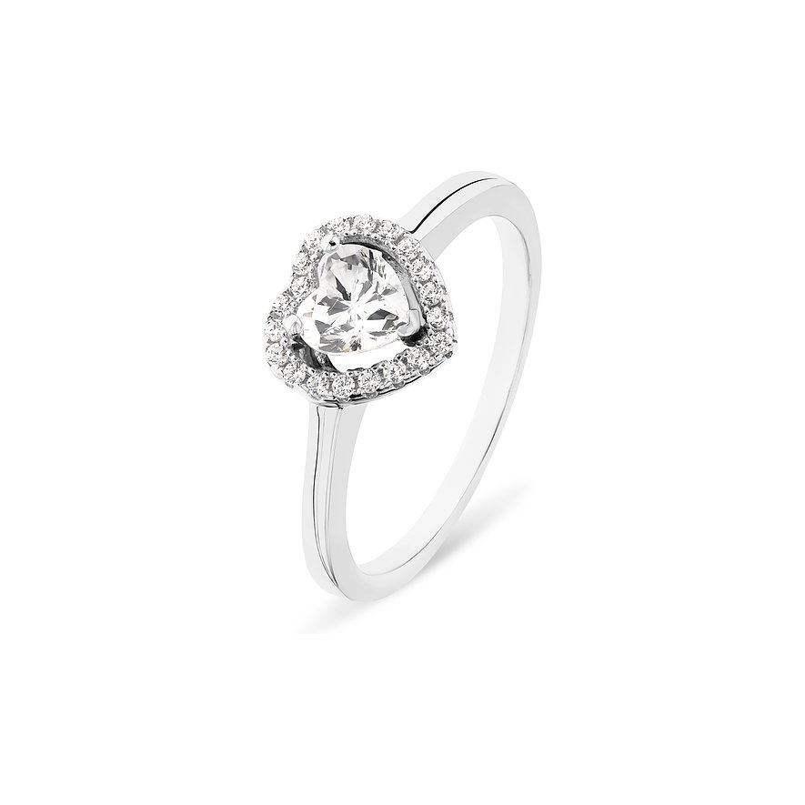 Valeria Damenring Zirkonia, Damen, 925er Silber, silber, Größe: 56