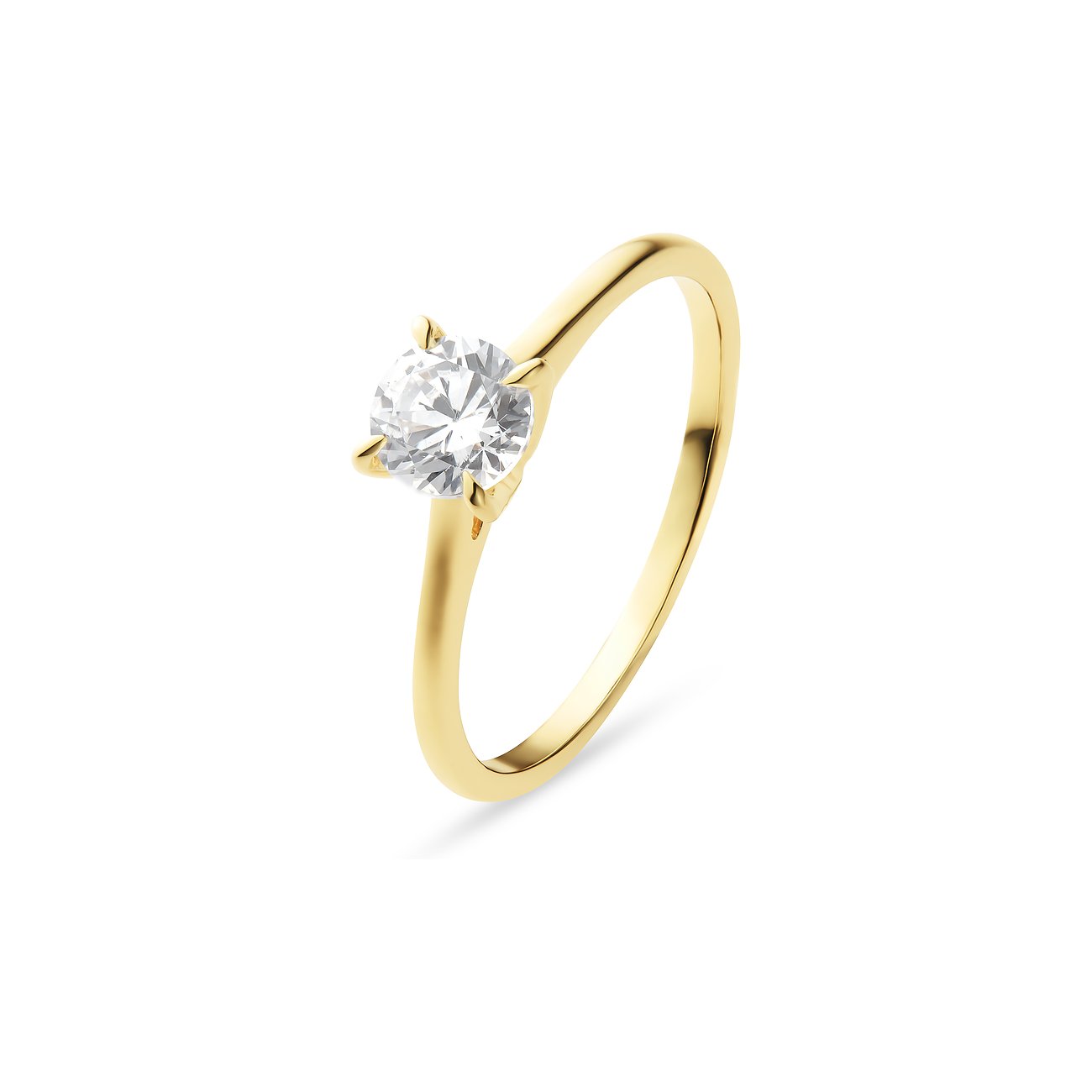CHRIST Ring aus 585 Gelbgold mit Diamant im Solitär-Schliff.