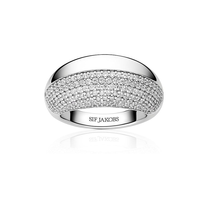 Sif Jakobs Jewellery Damenring, Zirkonia, Damen, 925er Silber, silber, Größe: 54