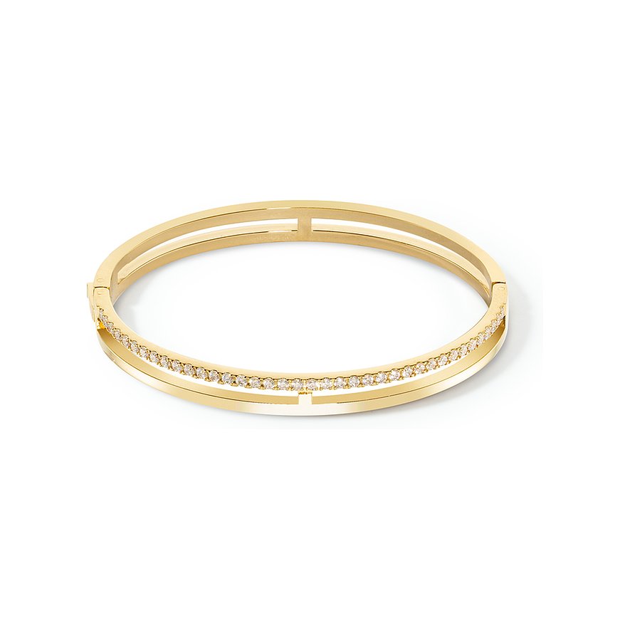 Coeur de Lion Armreif, Damen, Edelstahl, gold, Größe: 17